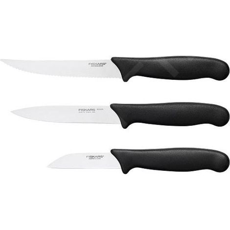 FISKARS Équipement de cuisine - Couteau de cuisine, set de 3 pièces 1065584