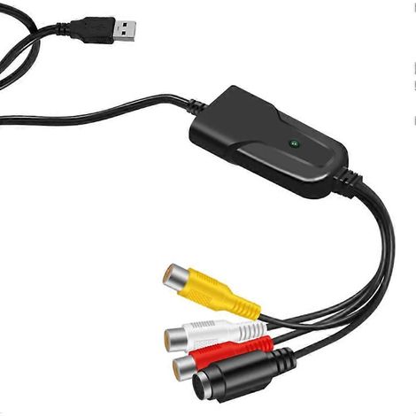 Carte d'acquisition vidéo USB 2.0, convertisseur numérique AV RCA vers USB, adaptateur portable, câble vidéo pour TV DV/VHS, DVD, usage domestique, Windows 7 (1/5)