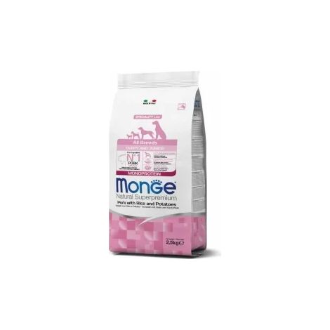 Cerdo Monoproteico para Cachorros Monge con Arroz y Patatas 2,5 kg