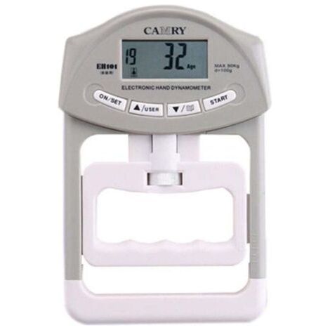 BARKBUSTERS Camry Dynamomètre numérique de mesure de la force de préhension Enregistrement automatique 200 lbs/90 kg (1/4)