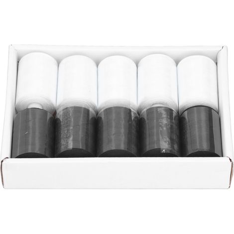 10Pcs Sewing Thread Black and White 402 High Strength Durable Portable Wide Application Sewing Machine Thread (1/5)