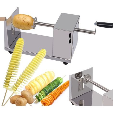 Taglia patate a spirale JeiibrZui, taglia patatine fritte, multifunzionale, taglia patate e verdure in pochi secondi, 1 pezzo per patate (1/5)