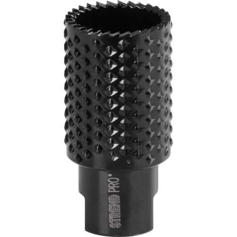 Raspel Strend Pro RSP40, 30 mm, für Winkelschleifer, schwarz, zylindrisch