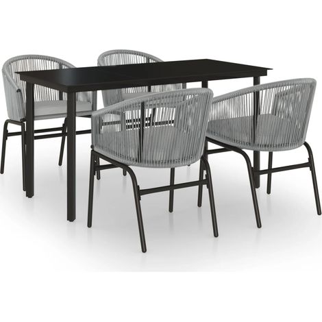Maison Exclusive - Set Mobili da Pranzo per Giardino 5 pz Antracite