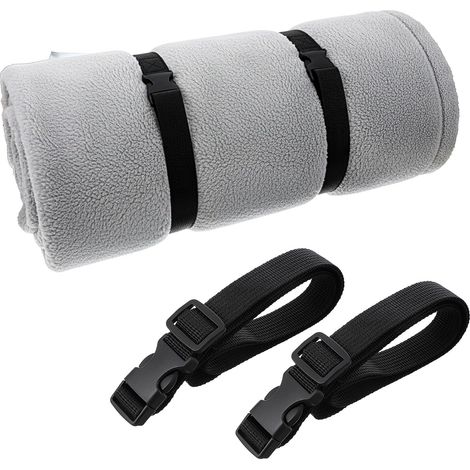 Attaches pour surmatelas 2 pièces, Couvre-matelas en mousse ajustables, Sangle de rangement pour déménagement avec boucles (1/5)