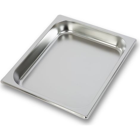 Contenitore Gastronorm GN 1/2 acciaio inox 40mm bagnomaria cucina professionale VERTES