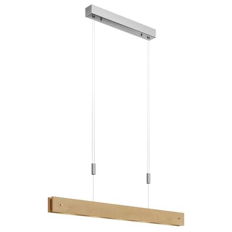[GEBRAUCHT] Lucande Led Holz Pendelleuchte Karinja Mit Dimmer Natur Deckenlampe Hängeleuchte B-Ware