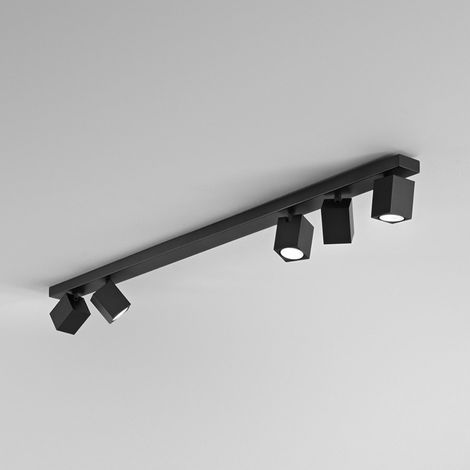 Applique Led Carrée Noire Orientable Oddy 5Xgu10 Perenz (1/3)