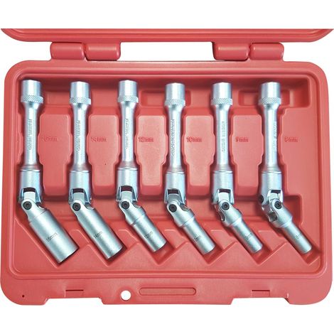 Set di 6 bussole articolate extra lunghe in cromo vanadio