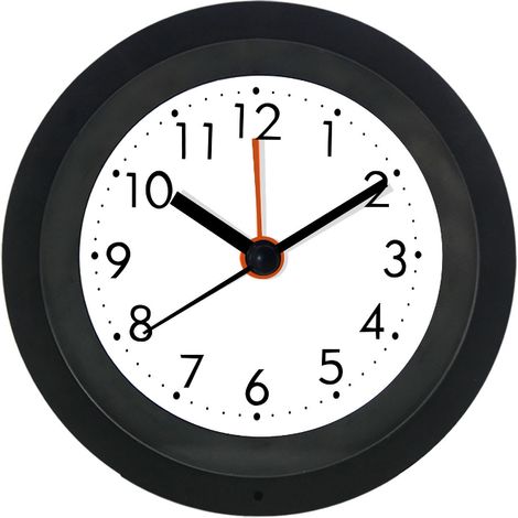 Réveil créatif pour étudiants, réveil lumineux silencieux à capteur de lumière automatique, réveil pour les paresseux (noir) (1/2)