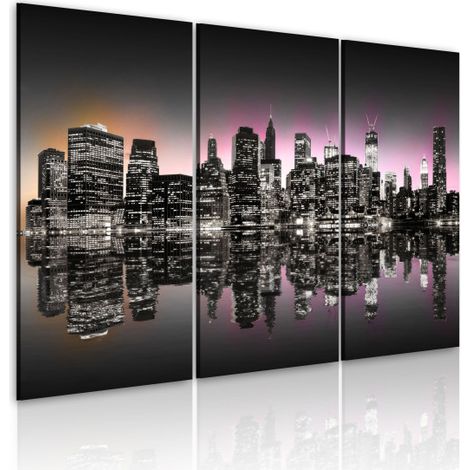 Tableau "La Ville Qui Ne Dort Jamais New York" 40 x 60 cm (1/2)