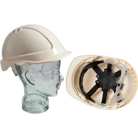 Casco de visera corta de polietileno ABS SV  Blanco