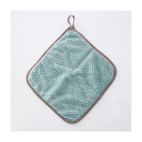 10pcs torchon de cuisine, torchon de cuisine, essuie-mains, lavable, écologique, super absorbant, réversible à usage multiple (vert)