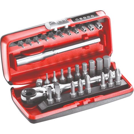 Surtido de insertos con carraca reversible Usag 606 1/4 SK