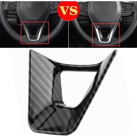 Autocollant pour volant de voiture compatible avec Toyota Corolla/Levin 2019+ et RAV4 2020 (Veuillez noter lors de votre commande que le support adhésif ne comporte pas le logo 3M). Noir brillant effe (1/5)