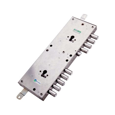 SERRATURA METALLO APPLICARE 85574 MOTTURA  DOPPIO F.SAGOM M2 TRIPL+SCR IP.MM 28 E.MM 63 DX
