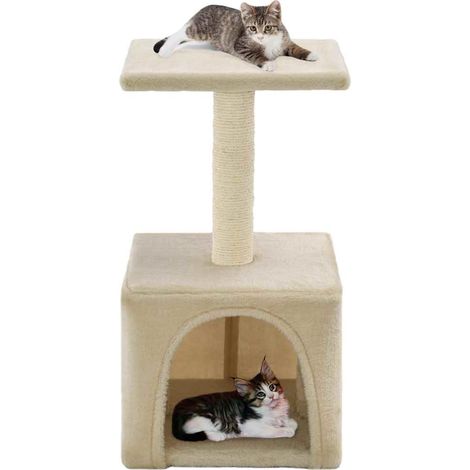Katzen-Kratzbaum Sisal 55 cm Beige