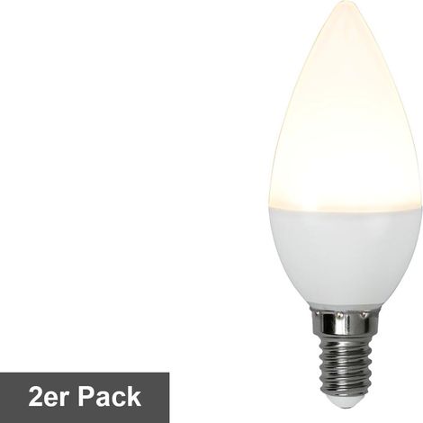 LED-Leuchtmittel Set ,Opaque Basic', 2er Set, E14, 5,5W, 470lm, milchig, warmweiß