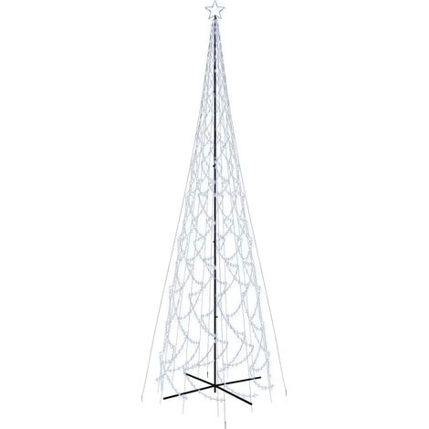 Árbol de Navidad cónico 3000 LED blanco frío 230x800 cm vidaXL