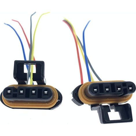 Connecteur de capteur d'oxygène JB1318-4P compatible avec les modèles Wuling Sunny, Rongguang, Xing II, F3L3F6 et Geely Emgrand.