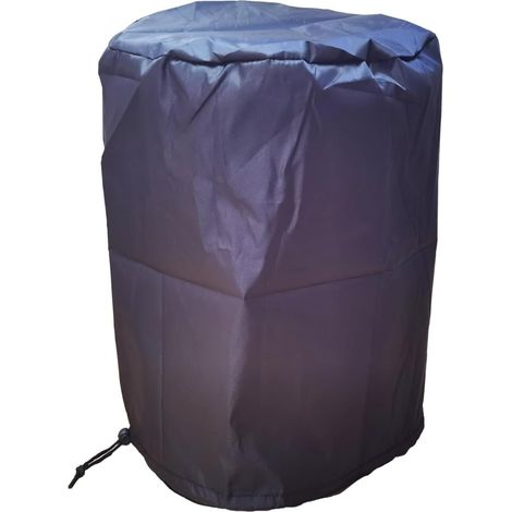 Housse De Barbecue Extérieure Ronde, Résistante À La Pluie Et À La Poussière, 120 90 Cm (Noire) (1/5)
