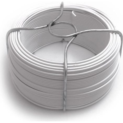 Weiß ummantelter Draht Nr. 6 – 1,40 mm x 50 m – 240 g