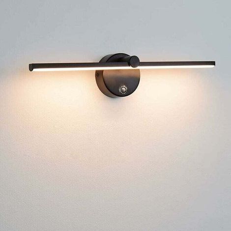 Lampes pour Miroir LED Dimmable avec Interrupteur, Applique Salle de Bain Rotative à 300° LED 8W 4000K Lampe Miroir Salle.. (1/4)