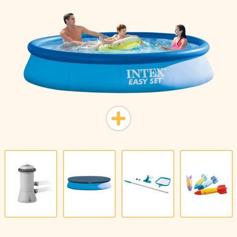 Intex Piscine Easy Set Ronde - 366x76 cm - 5-pièces S299 (1/5)