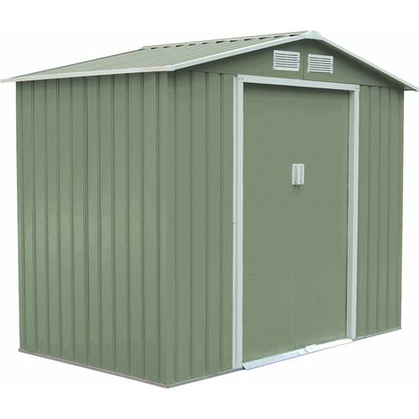 Evre XXL Garden Shed Outdoor Storage Patio With Lockable Door Strong Structure Light Green (1/4)