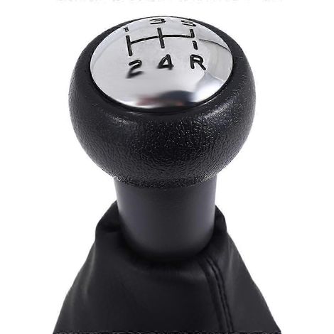 Soufflet de levier de vitesses en cuir à 5 rapports compatible avec Peugeot 207, 307, CC et 308 (1/4)