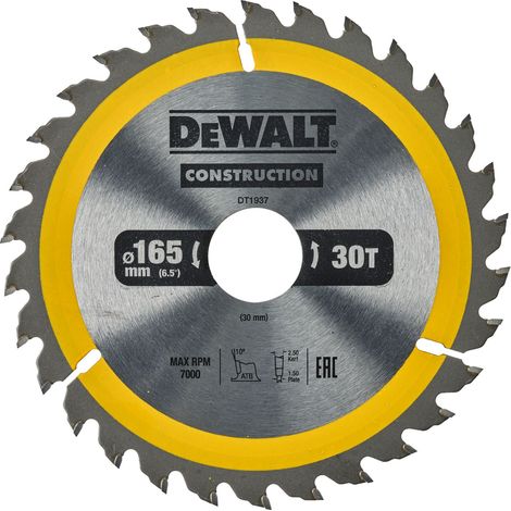 DEWALT DT1937-QZ Elite circular saw blade 165mm x 30mm x 40T