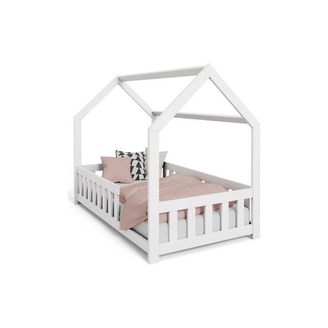 Maison de lit pour enfants DUBI 80x160 Blanc