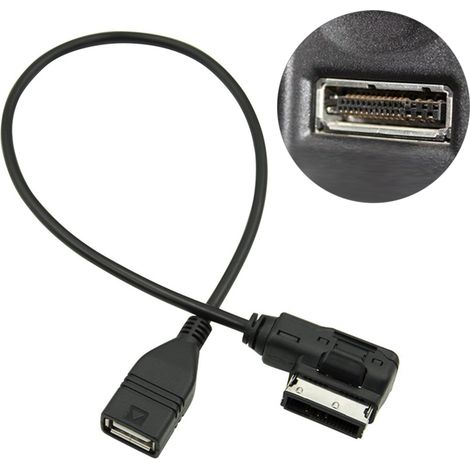 Câble Adaptateur USB Audio AMI MMI pour Audi Q5 Q7 A3 A4 A5 A6 R8 (1/5)