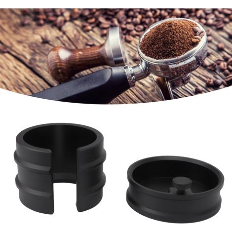 Tragbarer Doppel-Tamper (51 mm/53 mm/58 mm) für Espressomaschinen, mit Griff und Ständer, schwarz (1/5)
