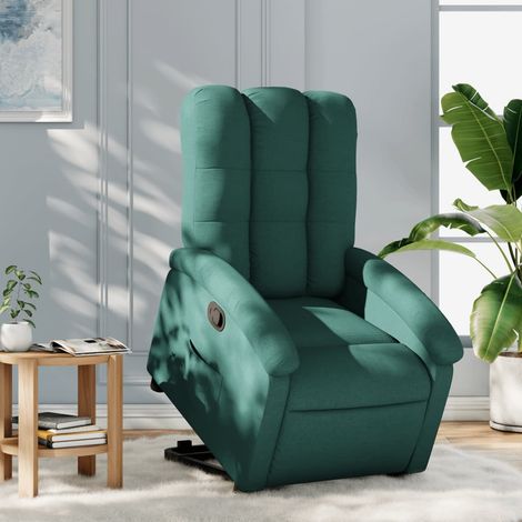 Fauteuil inclinable-Chaise de relaxation-Fauteuil Relax vert foncé tissu 820149 (1/5)