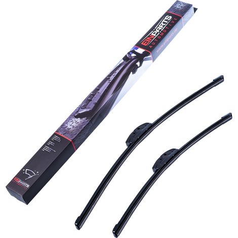 Balais d'essuie-glace avant 560/460 mm dédiés aux modèles Fiat, Hyundai, Kia, Mazda, Mitsubishi et Suzuki (1/4)