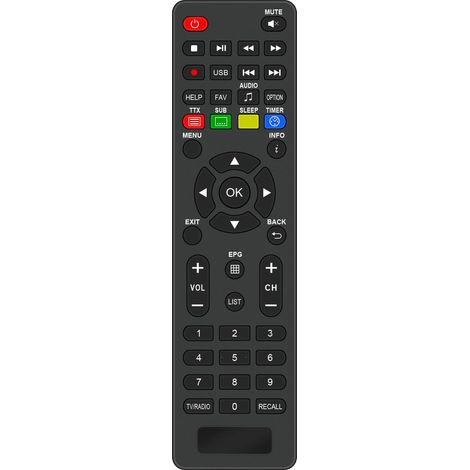 Télécommande de Remplacement Compatible avec le récepteur Satellite 1080P TS9018HEVC ODE718HEVC la télévision numérique HD par Satellite (1/5)