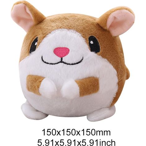 Jouet pour chien cochon sauteur, peluche interactive pour animaux de compagnie actifs, jouet pour chien cochon sauteur lavable (hamster) (1/5)