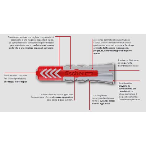 TASSELLO FISCHER DUOPOWER LUNGO senza vite D.10X80 mm
