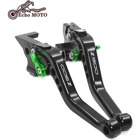 Verstellbare kurze Brems- und Kupplungshebel für Kawasaki Z900 Motorrad (2017–2022) – Schwarz – C (1/5)