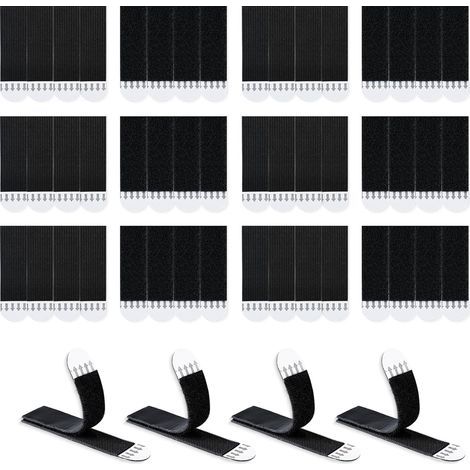 24 pares de tiras adhesivas, ganchos sin clavos, espuma acrílica, para montaje en pared, para cuadros y marcos. (1/5)