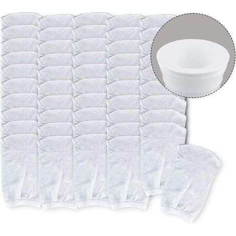Paquete de 50 filtros para skimmers de piscina: cestas filtrantes que limpian residuos y hojas en piscinas enterradas y elevadas. (1/3)