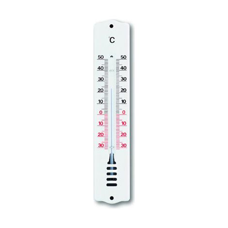 Innen-/Außenthermometer Weißmetall 220mm (1/2)