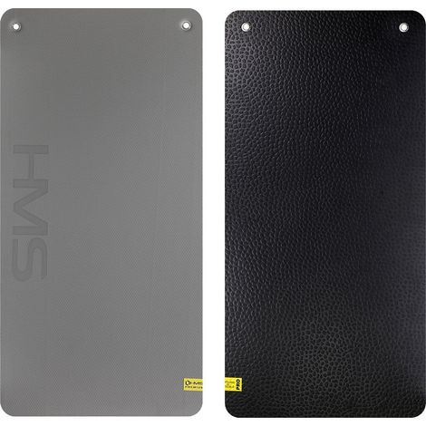 Fitnessmatte, Grau-Schwarz, Rutschfest, 6mm Dick (1/5)
