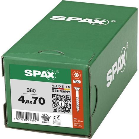 Viti universali spax WIROX resistenti alla corrosione 360 pezzi
