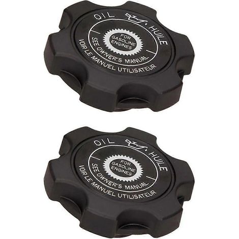 Lot de 2 bouchons de remplissage d'huile moteur pour Honda Accord CRX (référence 15610-P2A-000), en plastique. (1/5)