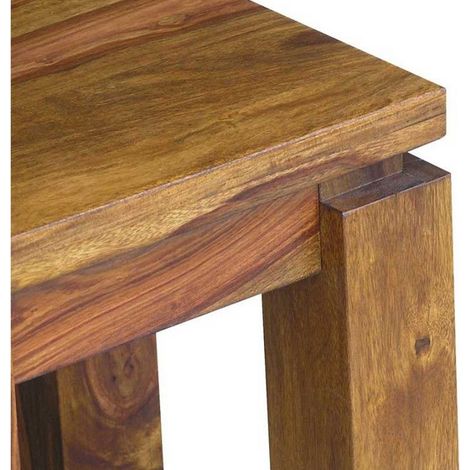 Letto Sheesham marrone Laccato 40x40x45 cm (BxTxH) smontato METRO LIFE 166 (1/3)