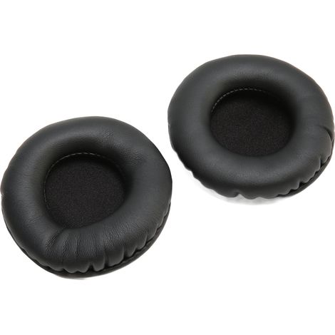 Coussinets d'oreille universels ronds de rechange, doux et antibruit, pour casque audio 65 mm, noirs (1/4)