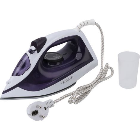 Fer à vapeur portable 1600 W – Réservoir 210 ml, micro-perforations, usage sec/humide, violet – Idéal maison & voyage (1/5)