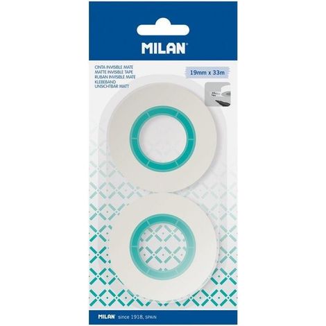 Nastro invisibile 19 mm x 33 m 2 pezzi Milan